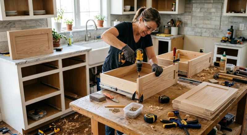 Cabinet Drawer Remodeling in Carmel, IN