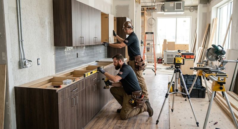Pine Cabinets Installation in Carmel, IN