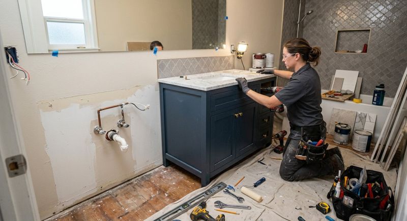 Vanity Installation in Muncie, IN